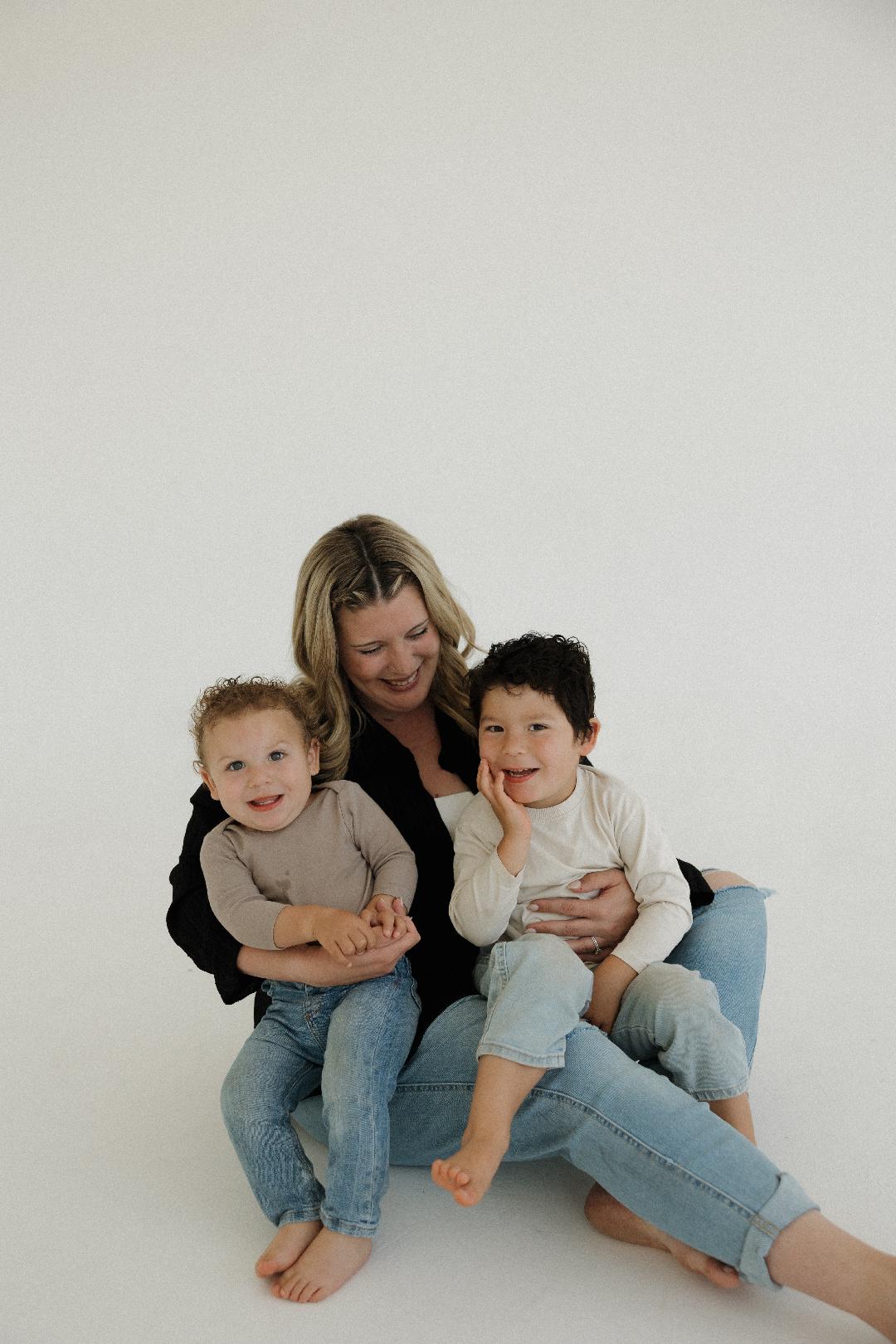 Kenzie Villalobos with her two sons